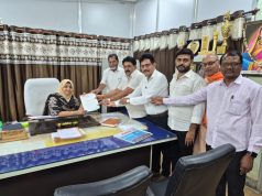 गोपाल घटे यांच्या अध्यक्षतेत नगर परिषदेला निवेदन – 400 मीटर धावपट्टीची मागणी