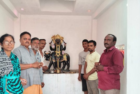 पंचमुखी हनुमान धाम परिसर में मनाया शनिदेव जन्मोत्सव