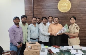 व्हॉईस ऑफ मीडिया पत्रकार संघटनेकडून सावनेरच्या पहिल्या महिला पोलीस निरीक्षक ऋतुजा जाधव यांचे स्वागत