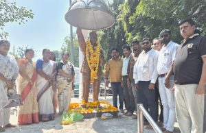 सावनेरमध्ये राष्ट्रवादी काँग्रेस (अजित पवार गट) तर्फे धर्मचक्र परिवर्तन दिनानिमित्त डॉ. बाबासाहेब आंबेडकरांना अभिवादन